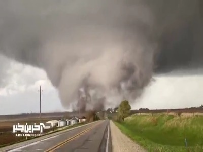 گردباد ویرانگر در آمریکا