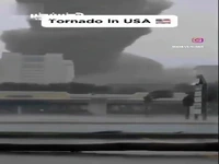 تصاویری هولناک از وقوع گردباد در آمریکا