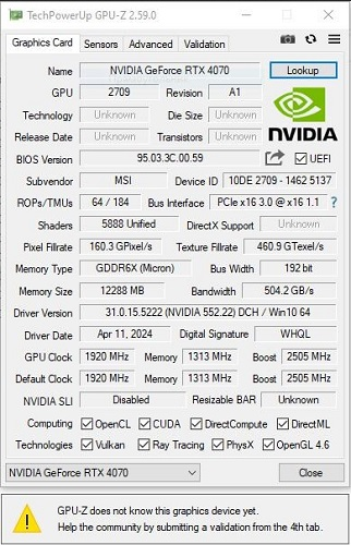 نسخه جدید RTX 4070 دارای همان تراشه RTX 4080 SUPER است