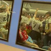 تصویری جالب از مترو شهر مونیخ پیش از دیدار رئال مادرید و بایرن مونیخ