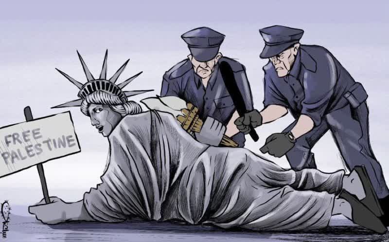 کاریکاتور/ آزادی به سبک آمریکا