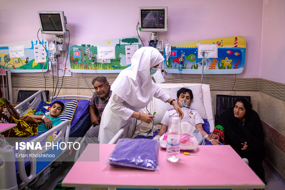 عکس/ درمان رایگان کودکان زیر ۷ سال در بیمارستان مفید تهران