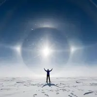 چرخش خورشید به دور افق در قطب جنوب