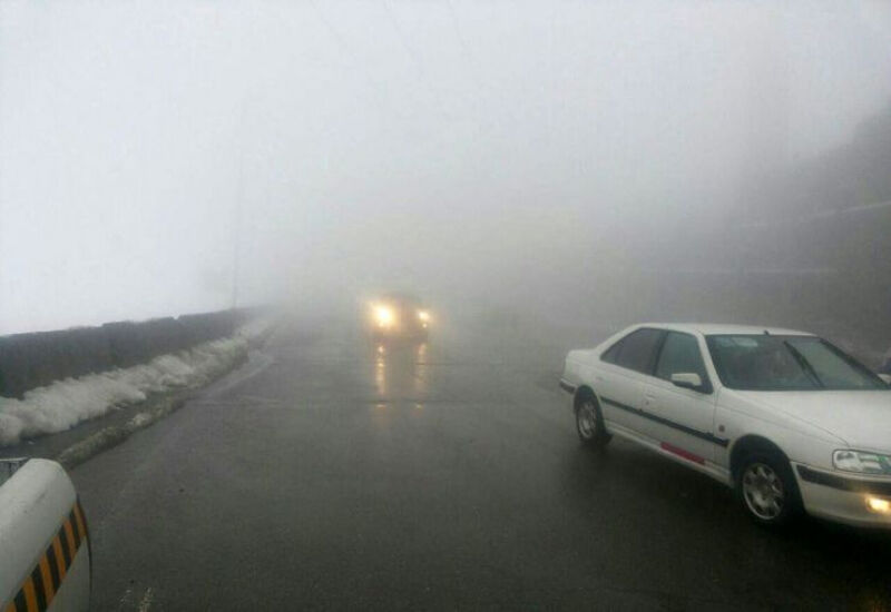 مه غلیظ و کاهش دید در جاده‌های کهگیلویه و بویراحمد