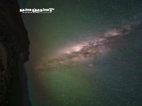  ویدیویی از چرخش زمین و بازوی کهکشان راه شیری