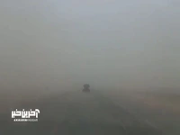 توفان شدید گرد و غبار در مسیر زاهدان به زابل