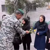ادای احترام تکاوران ارتش به معلمان