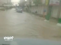 آب‌گرفتگی خیابان‌های زابل در پی بارندگی‌های امروز