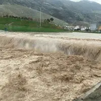 سیلاب شدید در روستای «ماخونیکِ» خراسان جنوبی