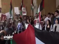 تحصن در دانشگاه آمریکایی بیروت علیه اسرائیل