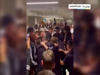 رقص آنچلوتی پس از تایید قهرمانی رئال مادرید در لالیگا