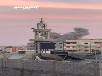 بمباران محله الصبره در مرکز غزه توسط ارتش متجاوز صهیونیست