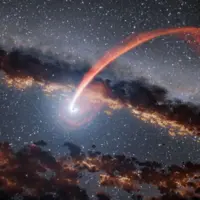 تصویر روز ناسا؛ وقتی سیاهچاله، ستاره از همه‌جا بی‌خبر را از هم می‌درد