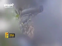 اصابت دقیق راکت هدایت‌شونده حزب‌الله به پایگاه صهیونیست‌ها