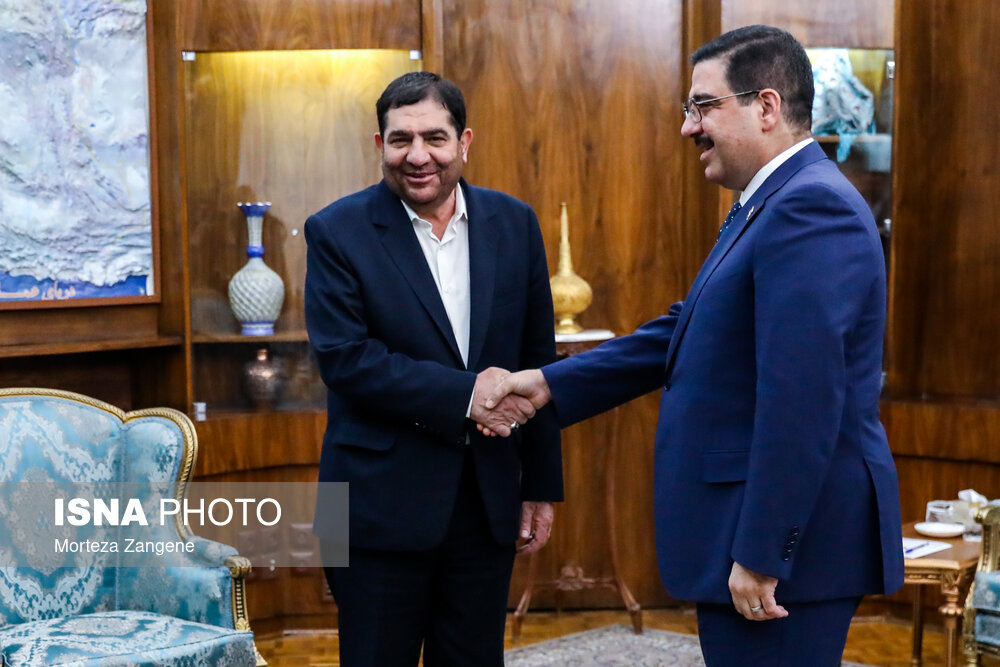 عکس/ دیدار وزیر تجارت عراق با معاون اول