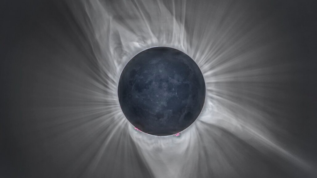 تصویر روز ناسا؛ خورشیدگرفتگی کامل از آغاز تا اوج 