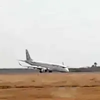 فرود هواپیما بدون چرخ جلو در استامبول
