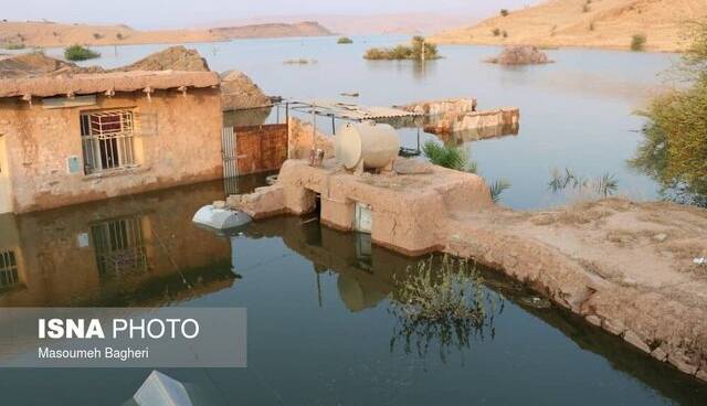 یک روستا در صالح‌آباد زیر آب رفت!