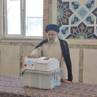 رئیسی در شهرک صالح‌آبادِ تهران رأی داد