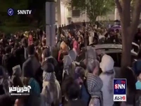 تجمع مجدد دانشجویان دانشگاه جورج واشنگتن علی رغم تهدیدات پلیس