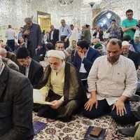 حضور رئیس قوه قضاییه در نماز جمعه مشهد