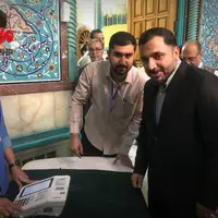 وزیر ارتباطات پای صندوق رای حسینیه ارشاد