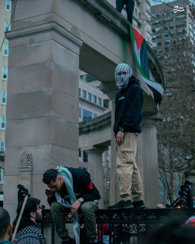 عکس/ ادامه تحصن و فعالیت‌های دانشجویان دانشگاه های کانادا در حمایت از فلسطین