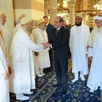 عکس/ بازگشایی مسجد حضرت زینب (س) در قاهره با حضور رئیس‌جمهور مصر