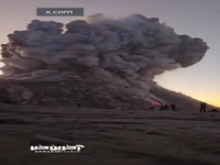 لحظه هولناک فوران آتشفشان مرگبار سانتیاگویتو