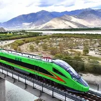سرعت حیرت انگیز قطار‌ها در چین