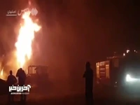 آتش‌سوزی در انبار مواد پلاستیکی آران‌ و بیدگل؛ حریق مهار شد