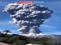 فوران وحشتناک آتشفشان ایبو در اندونزی 