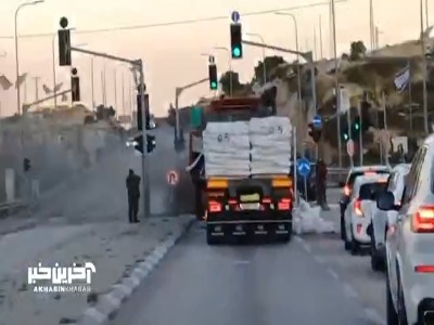 حمله شهرکنشینان صهیونیست به کاروان کمکهای بشردوستانه برای غزه