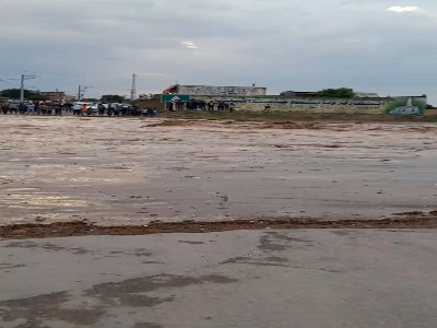 سیل در ورودی روستای امرغان سفلی