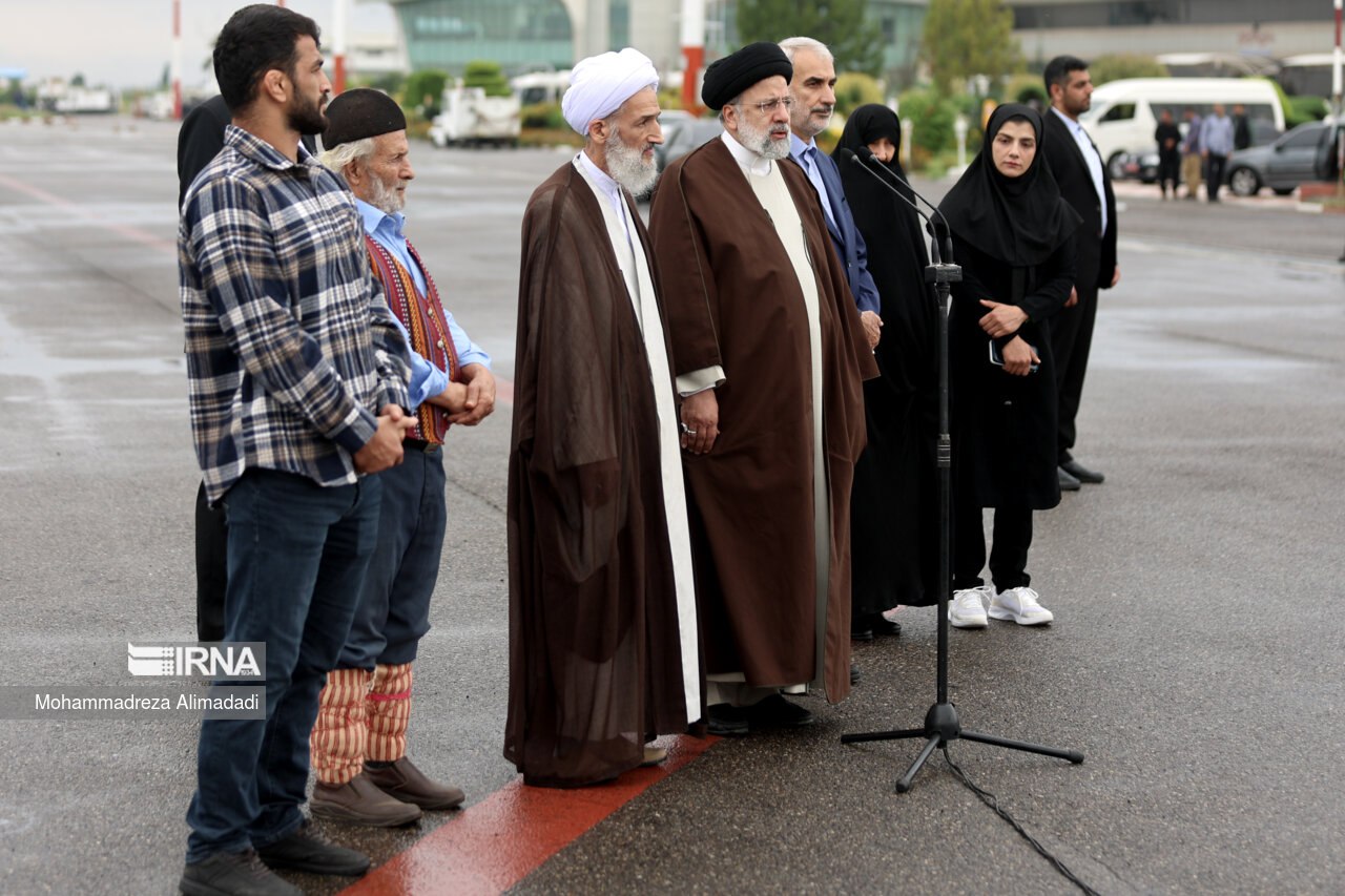 عکس/ حضور «حسن یزدانی» در مراسم استقبال از «رئیس‌جمهور» در مازندران