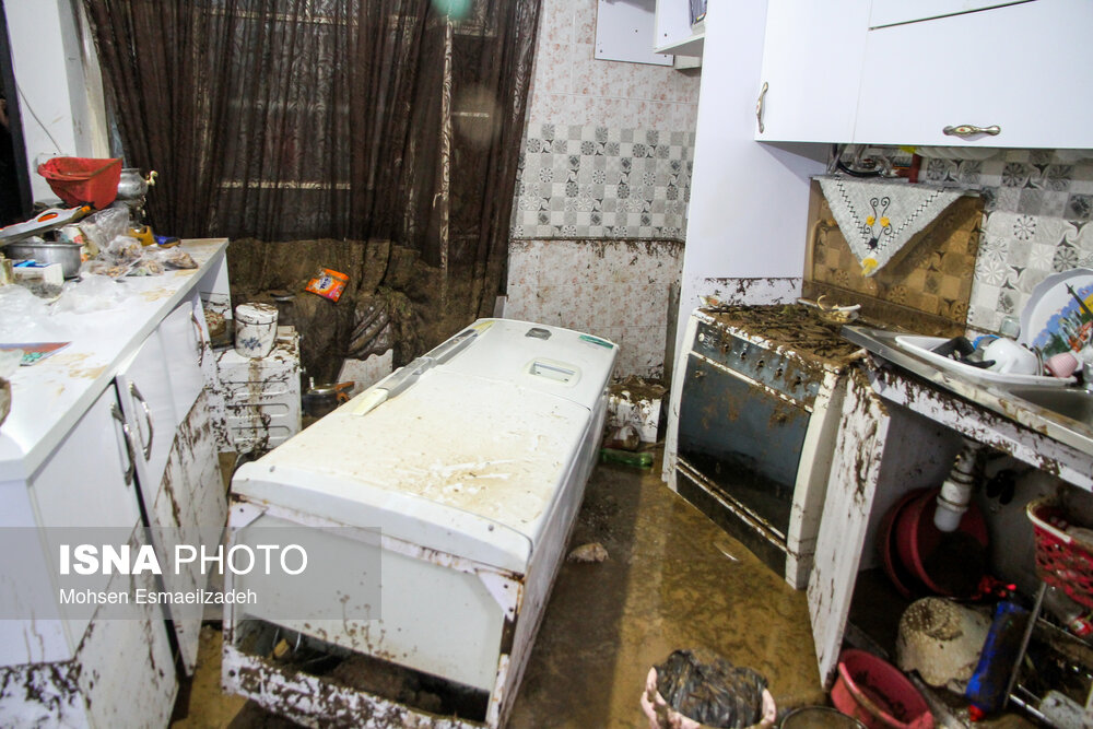 عکس/ خسارت سیلابِ مشهد به منازل مسکونی