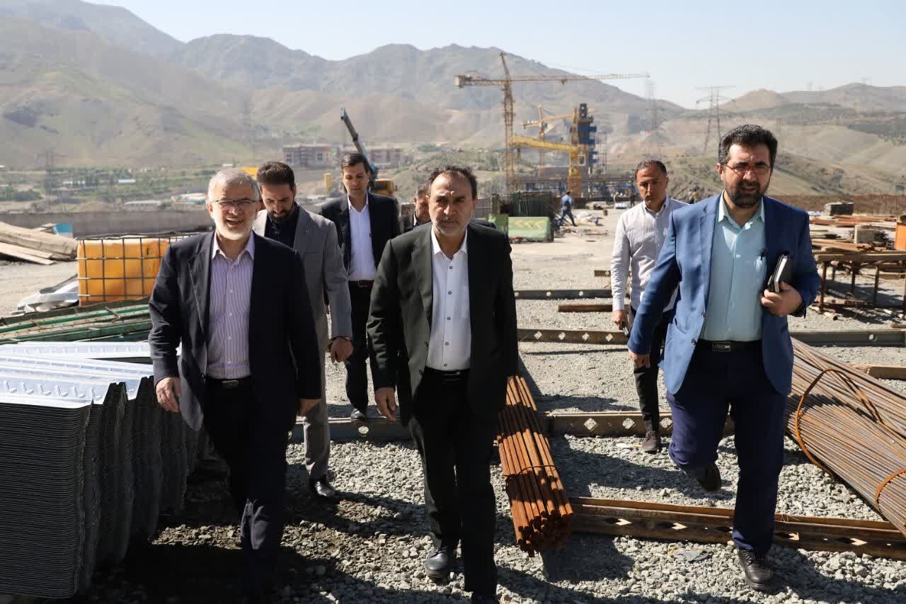 بازدید معاون رئیس‌جمهور از روند اجرای آزادراه شهیدسلیمانی کرج
