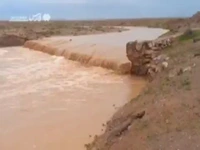 سیلاب در روستای قلعه‌سرخ باخرز خراسان‌رضوی
