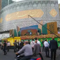 عکس/ آماده‌سازی خیابان‌های پایتخت برای جشن باشکوه امام‌ رضایی‌ها