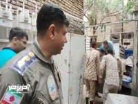 ارتشی‌ها به کمک سیل‌زدگان مشهدی رفتند