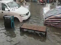 زیر آب رفتن بازار طبرسی مشهد