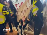 برخورد پلیس هلند با دانشجویان حامی فلسطین