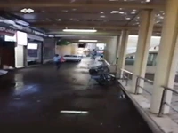 تگرگ سقف ورودیِ ایستگاه متروی هفده‌شهریورِ مشهد را سوراخ کرد