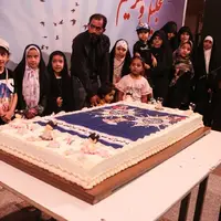 برش کیک برای ۵۰ دختر شهید کرمان