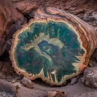 درخت سنگ‌شده در آریزونا با قدمت ۲۲۵میلیون سال   