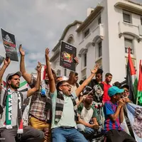 عکس/ تظاهرات همبستگی با غزه و فلسطین در پایتخت مراکش