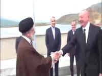 فیلم جدیدی از رئیس‌جمهور پس از دیدار با رئیس‌‎جمهور آذربایجان در سد قیزقلعه
