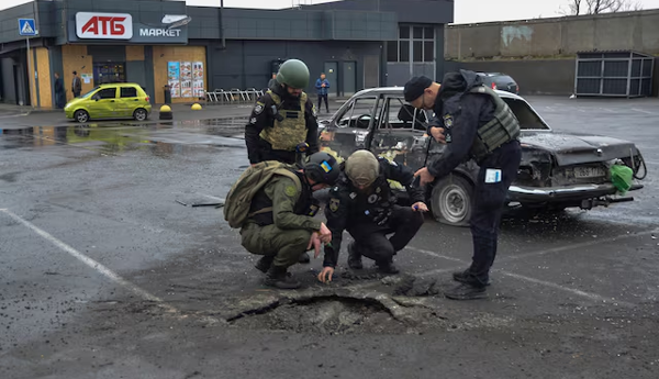 حمله پهپادی اوکراین به مینی بوس حامل غیرنظامیان در خرسون