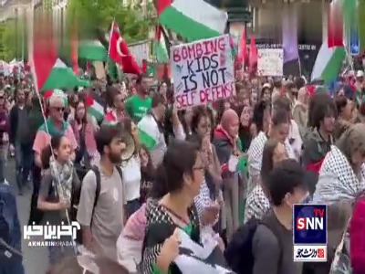 تظاهرات گسترده حامیان فلسطین در پاریس