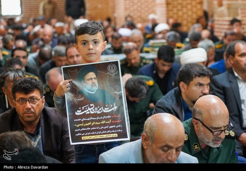 مراسم بزرگداشت شهید آیت‌الله سید ابراهیم رییسی در اردبیل